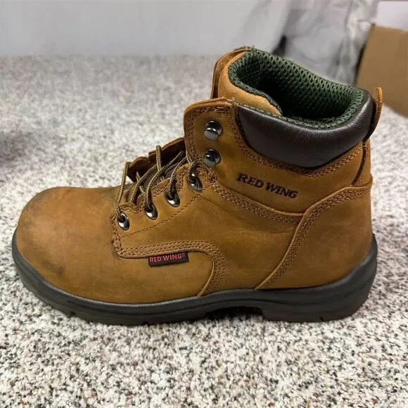 Red Wing Men's King Toe Work Boots Brown Steel Toe Size 9.5 Waterproof - Picture 3 of 11